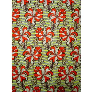 画像: アフリカンプリント生地 パーニュ