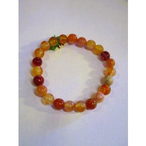 画像: 【アゲート】１０mm＊天然石＊数珠タイプ＊ブレスレット