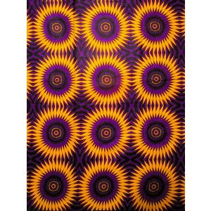 画像: アフリカンプリント生地 パーニュ