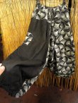 画像3: 黒色＋和風プリント＊切り替え＊コットン素材＊ふんわり＊サルエルパンツ