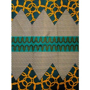 画像: アフリカンプリント生地 パーニュ