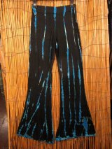 画像: スパンデックス混合＊レーヨン素材＊タイダイ染め＊ストレッチ＊ゴアパンツ