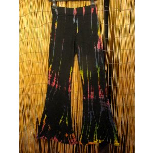 画像: スパンデックス混合＊レーヨン素材＊タイダイ染め＊ストレッチ＊ゴアパンツ