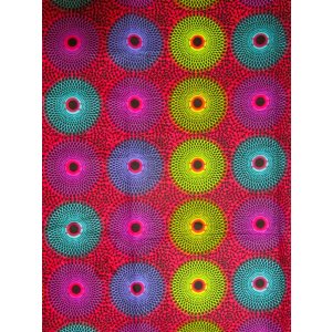 画像: アフリカンプリント生地 パーニュ