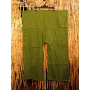 画像: 無地＊コットン素材＊ロング丈＊タイパンツ