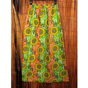 画像: パーニュ生地＊コットン素材＊アフリカンプリント＊ロングスカート