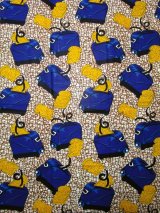 画像: アフリカンプリント生地 パーニュ