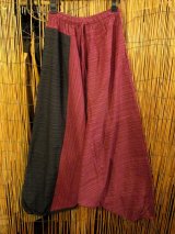 画像: バイカラー＊コッン素材＊シンプル＊ふんわり＊サルエルパンツ