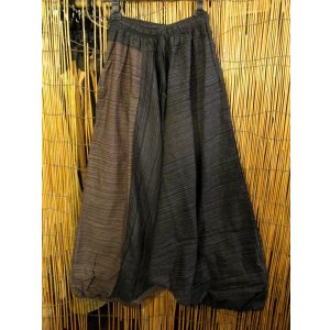 画像: バイカラー＊コッン素材＊シンプル＊ふんわり＊サルエルパンツ