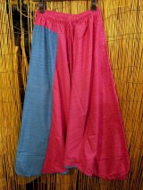 画像: バイカラー＊コッン素材＊シンプル＊ふんわり＊サルエルパンツ