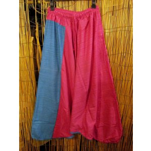 画像: バイカラー＊コッン素材＊シンプル＊ふんわり＊サルエルパンツ