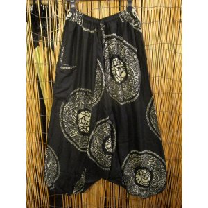 画像: 和風プリント＊レーヨン素材＊ふんわり＊サルエルパンツ