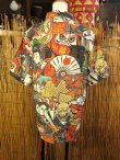 画像3: 和風プリント＊コットン＆リネン混紡＊個性的＊半袖＊アロハシャツ ＊Ｍ