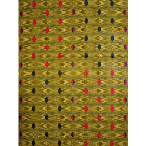 画像: アフリカンプリント生地 パーニュ