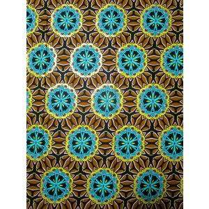 画像: アフリカンプリント生地 パーニュ