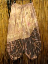 画像: タイダイ染め＊ストレッチコットン素材＊ゆったりシルエット＊ビッグアラジンパンツ＊バルーンパンツ