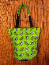 画像: パーニュ生地＊アフリカンプリント＊トートバッグ＊Ｍ