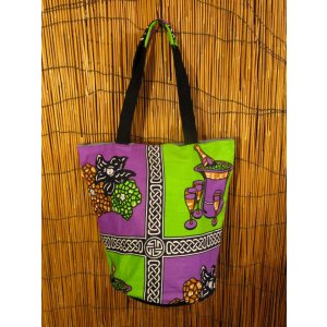 画像: パーニュ生地＊アフリカンプリント＊トートバッグ＊Ｍ