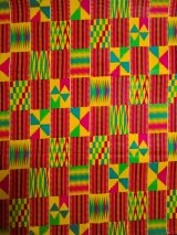 画像: アフリカンプリント生地 パーニュ