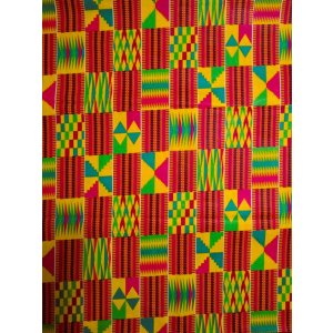 画像: アフリカンプリント生地 パーニュ