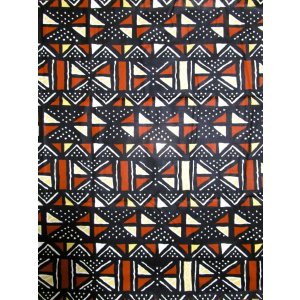 画像: アフリカンプリント生地 パーニュ