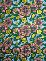 画像: アフリカンプリント生地 パーニュ