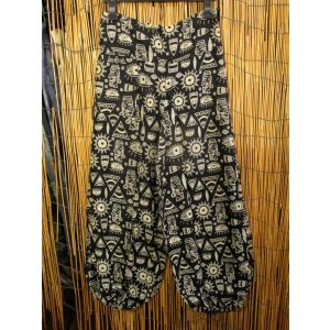 画像: アジアンプリント＊レーヨン素材＊ふんわり＊アラジンパンツ