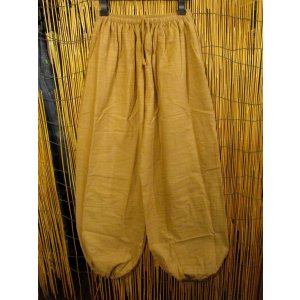 画像: 二色の糸＊コットン素材＊シンプル＊ふんわり＊アラジンパンツ