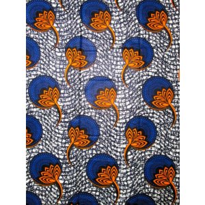 画像: アフリカンプリント生地 パーニュ