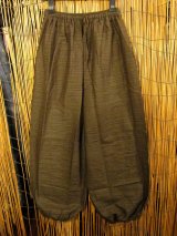 画像: 二色の糸＊コットン素材＊シンプル＊ふんわり＊アラジンパンツ