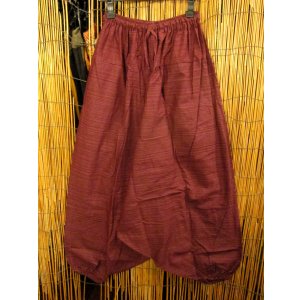 画像: 二色の糸＊コッン素材＊シンプル＊ふんわり＊サルエルパンツ