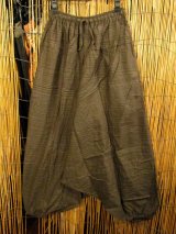 画像: 二色の糸＊コッン素材＊シンプル＊ふんわり＊サルエルパンツ