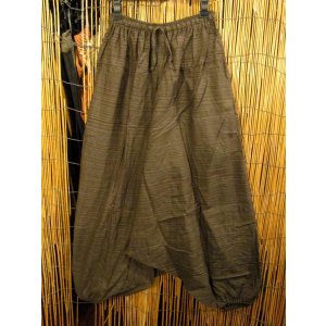 画像: 二色の糸＊コッン素材＊シンプル＊ふんわり＊サルエルパンツ