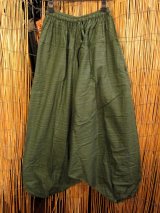 画像: 二色の糸＊コッン素材＊シンプル＊ふんわり＊サルエルパンツ