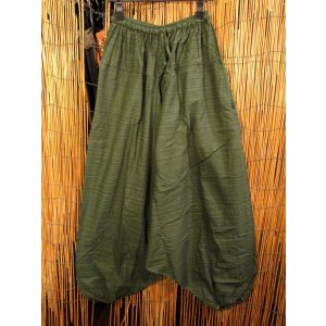 画像: 二色の糸＊コッン素材＊シンプル＊ふんわり＊サルエルパンツ