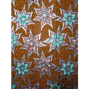 画像: アフリカンプリント生地 パーニュ