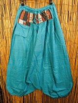 画像: ナガ族＊コットン素材＊ふんわり＊サルエルパンツ