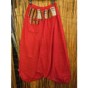 画像: ナガ族＊コットン素材＊ふんわり＊サルエルパンツ