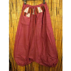 画像: ナガ族＊コットン素材＊ふんわり＊サルエルパンツ