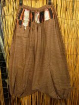 画像: ナガ族＊コットン素材＊ふんわり＊サルエルパンツ