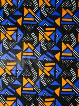 画像: アフリカンプリント生地 パーニュ