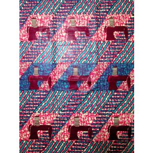 画像: アフリカンプリント生地 パーニュ