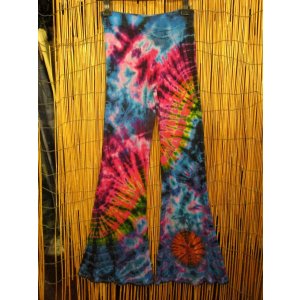 画像: スパンデックス混合＊レーヨン素材＊タイダイ染め＊ストレッチ＊ゴアパンツ