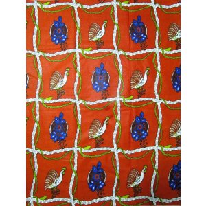 画像: アフリカンプリント生地 パーニュ