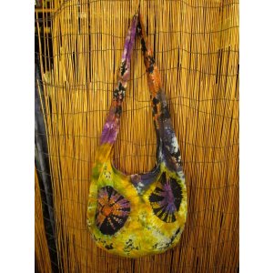 画像: タイダイ染め＊コットン素材＊ショルダーバッグ