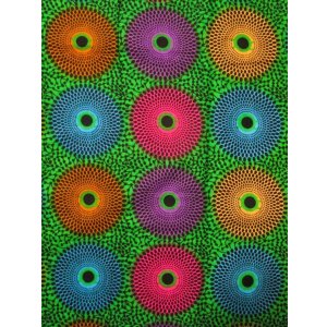 画像: アフリカンプリント生地 パーニュ