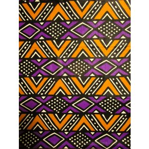 画像: アフリカンプリント生地 パーニュ