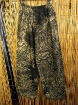 画像: モノトーンタイダイ染め＊レーヨン素材＊イージーパンツ