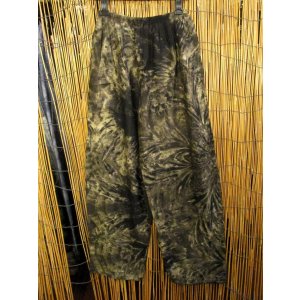 画像: モノトーンタイダイ染め＊レーヨン素材＊イージーパンツ