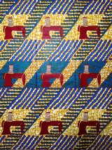 画像: アフリカンプリント生地 パーニュ